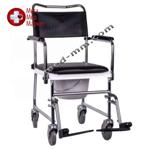 Крісло-каталка із санітарним оснащенням JBS367A